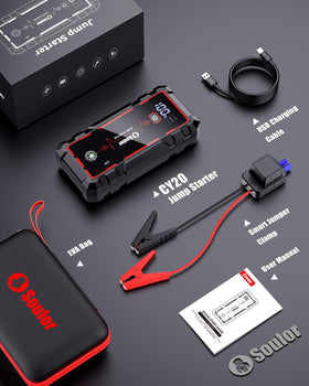 Soulor and accessories organized in EVA storage case for protected transport
