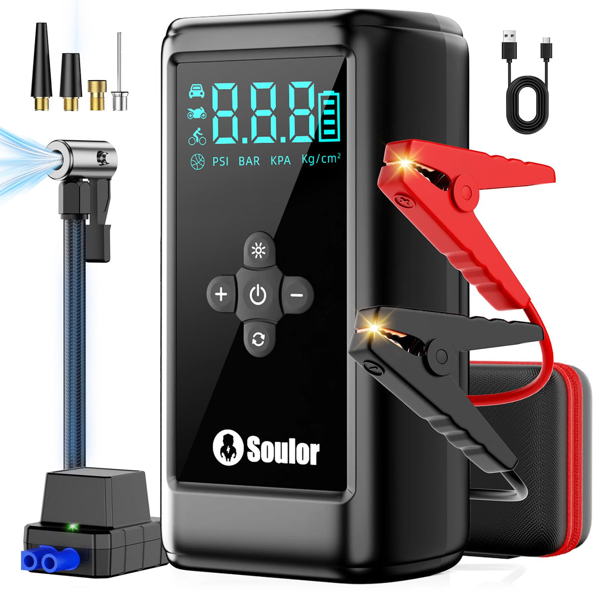 Soulor front view of device showing compact design and portability benefit