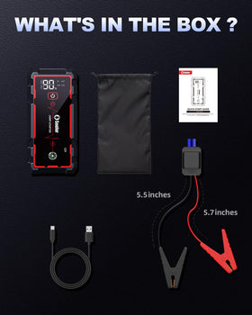 Soulor jump starter connected to car engine for reliable starting