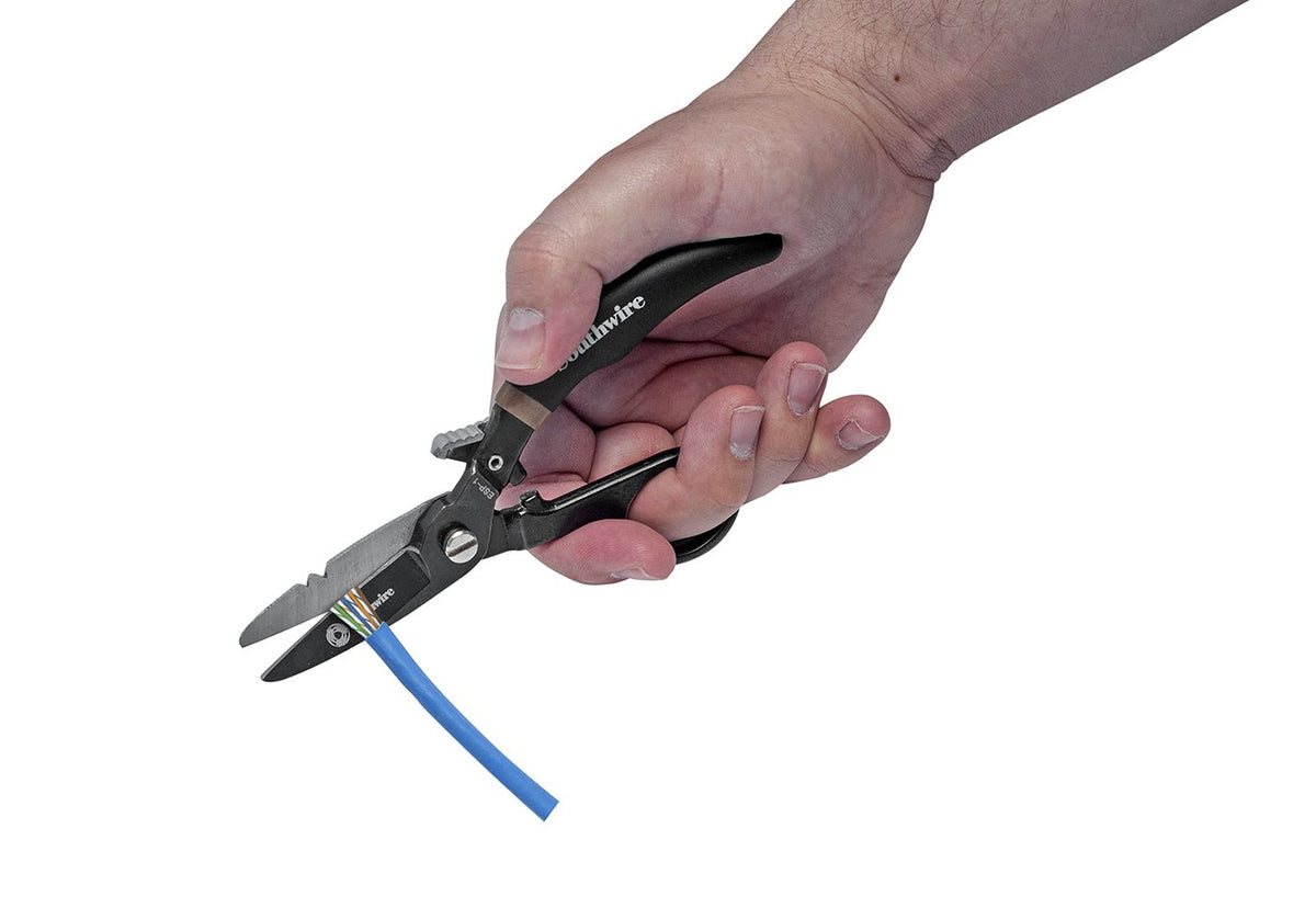 Southwire LED pen light detail illuminating tight cable spaces effectively