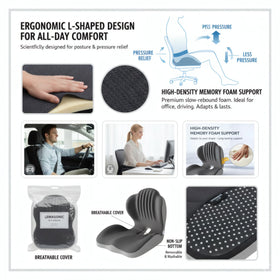SOWAXGO cushion in office setting illustrating better posture and comfort