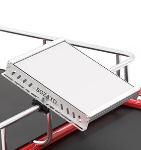SOZATO front profile of mount showing secure dish attachment and stability