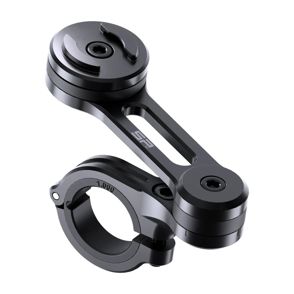SP CONNECT front view of Moto Mount Pro showing solid build and secure hold