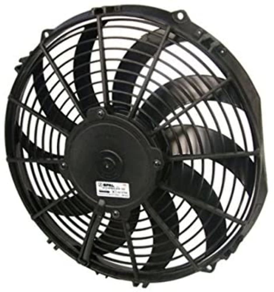 Spal 30101522 front view showing fan housing and connector for reliable cooling