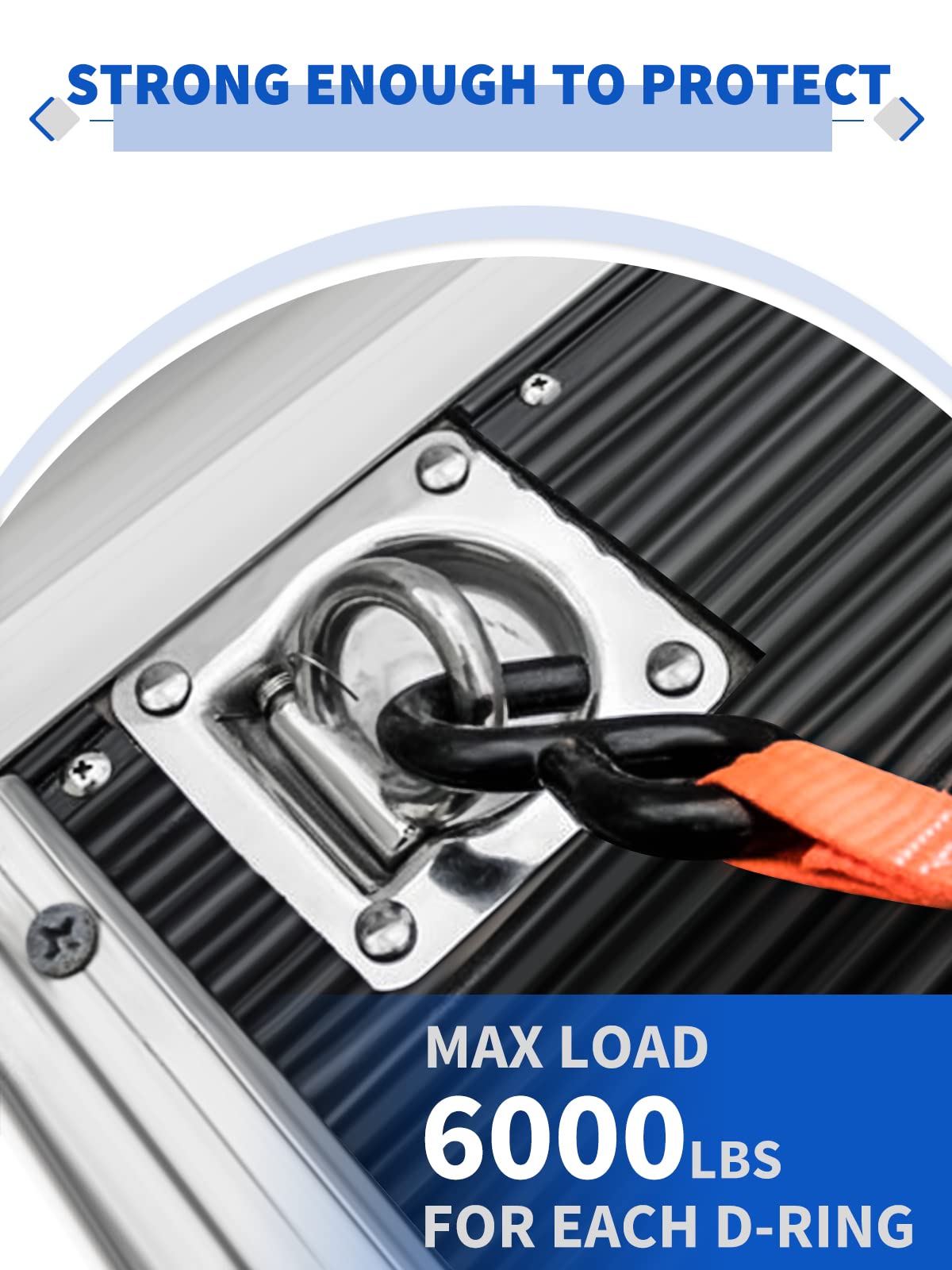 SPARKWHIZ backing plate and fasteners displayed highlighting load distribution benefit