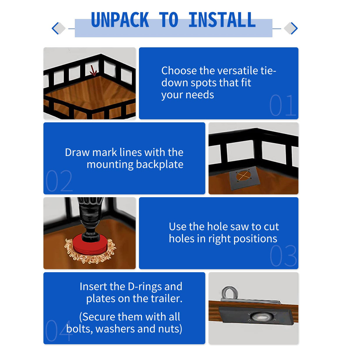 SPARKWHIZ installed flush in a trailer floor demonstrating low-profile, snag-free deck