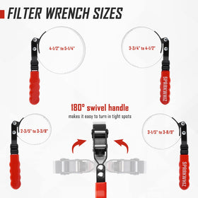 SPARKWHIZ tool next to 3/8-inch ratchet showing compatible drive sizes