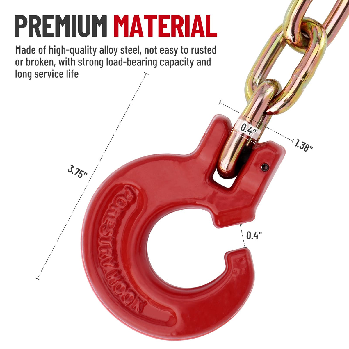 SPARKWHIZ 14-inch steel probe closeup showing precise insertion advantage
