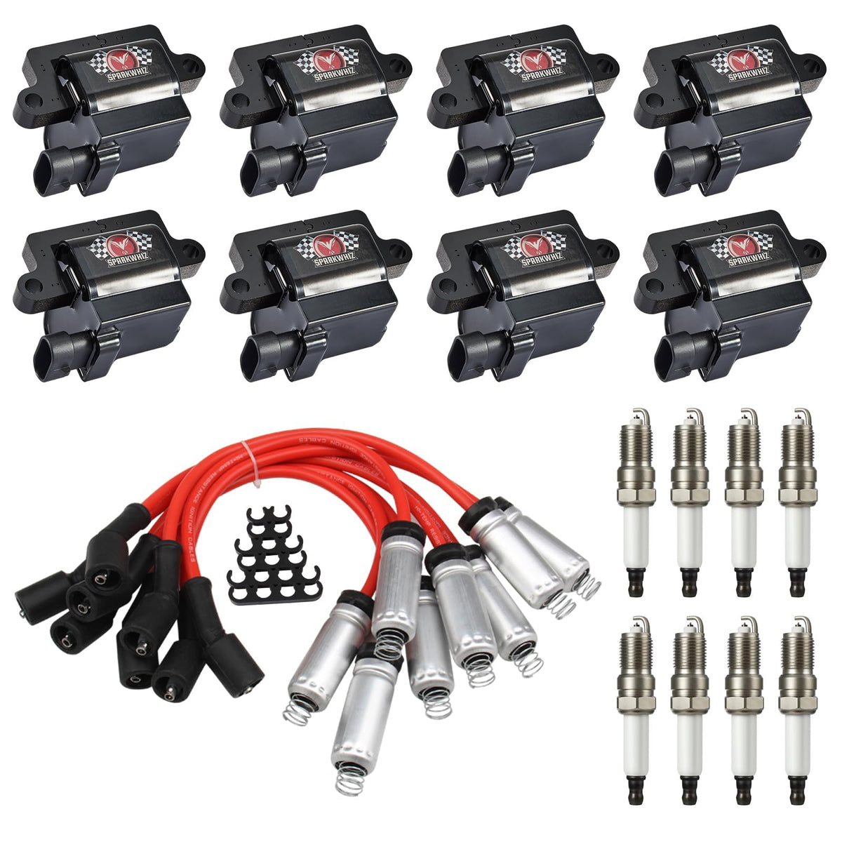 SPARKWHIZ UF271 coil pack front view showing fit and robust housing for reliable replacement