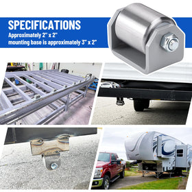 SPARKWHIZ lifestyle shot of trailer undercarriage protected by skid rollers