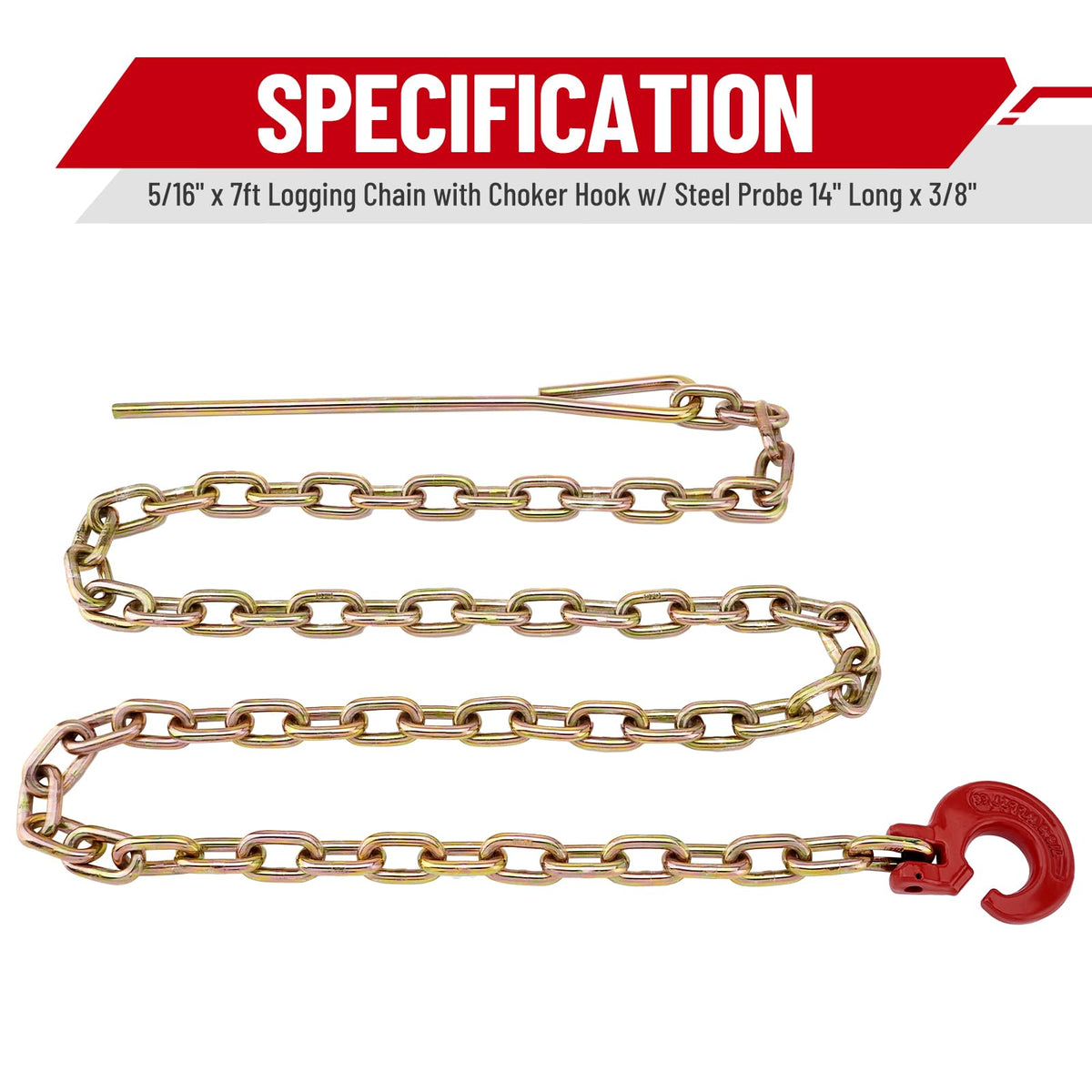 SPARKWHIZ chain seated in skidding cone with portable winch for efficient pulls