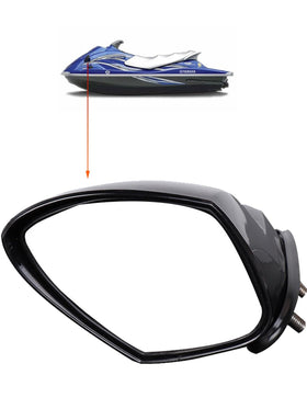 SPAUTO left mirror front view showing clean black finish and OEM fit