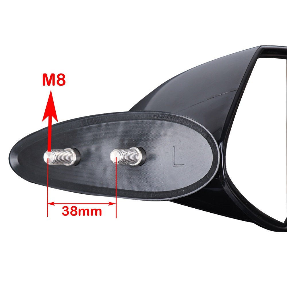 SPAUTO left mirror installed on WaveRunner demonstrating restored rear visibility