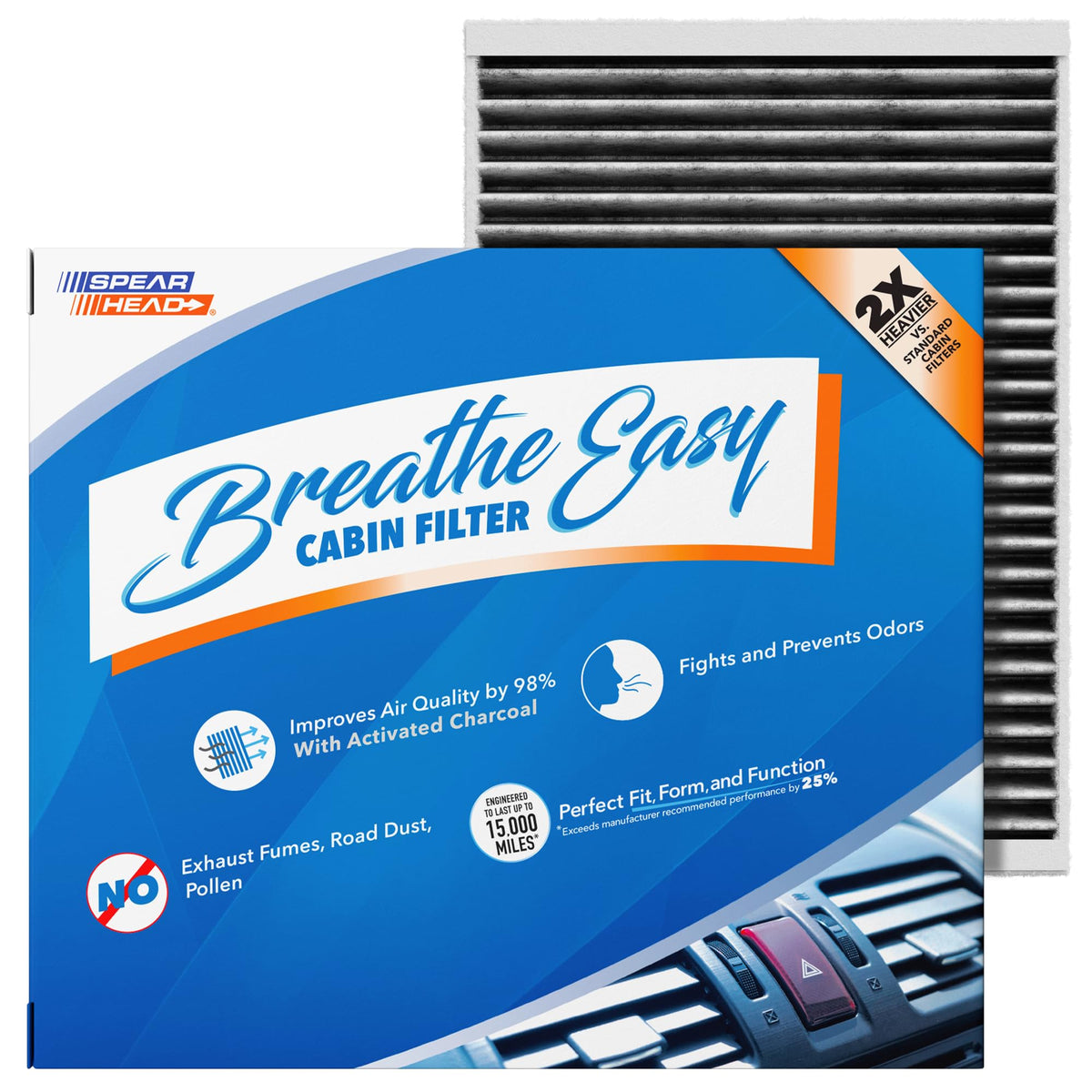 SPEARHEAD BE-155 front packaging showing fit and benefits