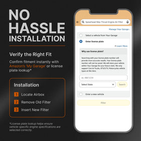 SPEARHEAD labeled packaging back showing specifications and compatibility benefit