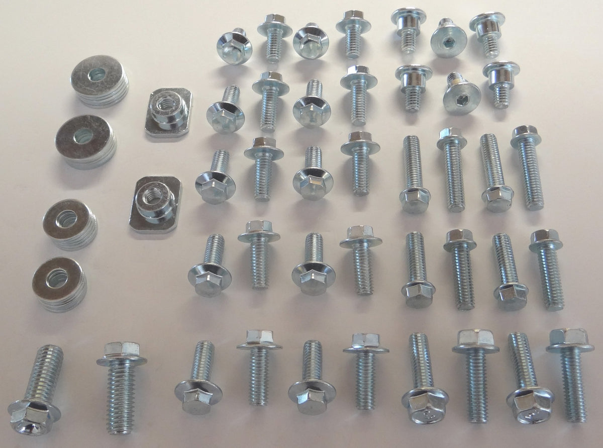 Specbolt close-up of M6 reduced-head flange bolt showing durable zinc plating