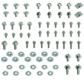 Specbolt kit open layout showing organized bolts and washers for quick identification and use