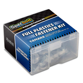 Specbolt kit front packaging showing all Yamaha fasteners for quick identification and convenience