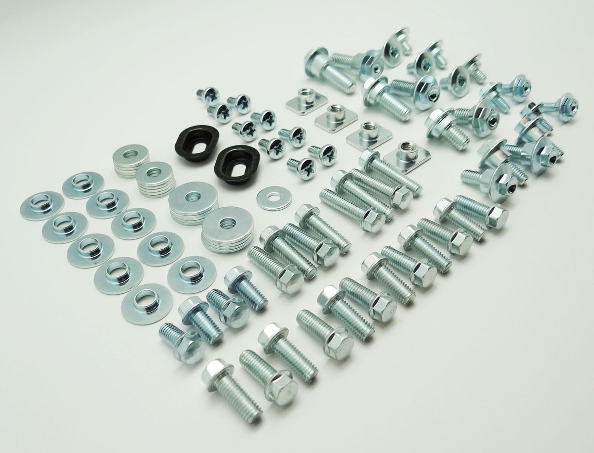 Specbolt seat bolts and square nuts with ruler for scale and quick replacement
