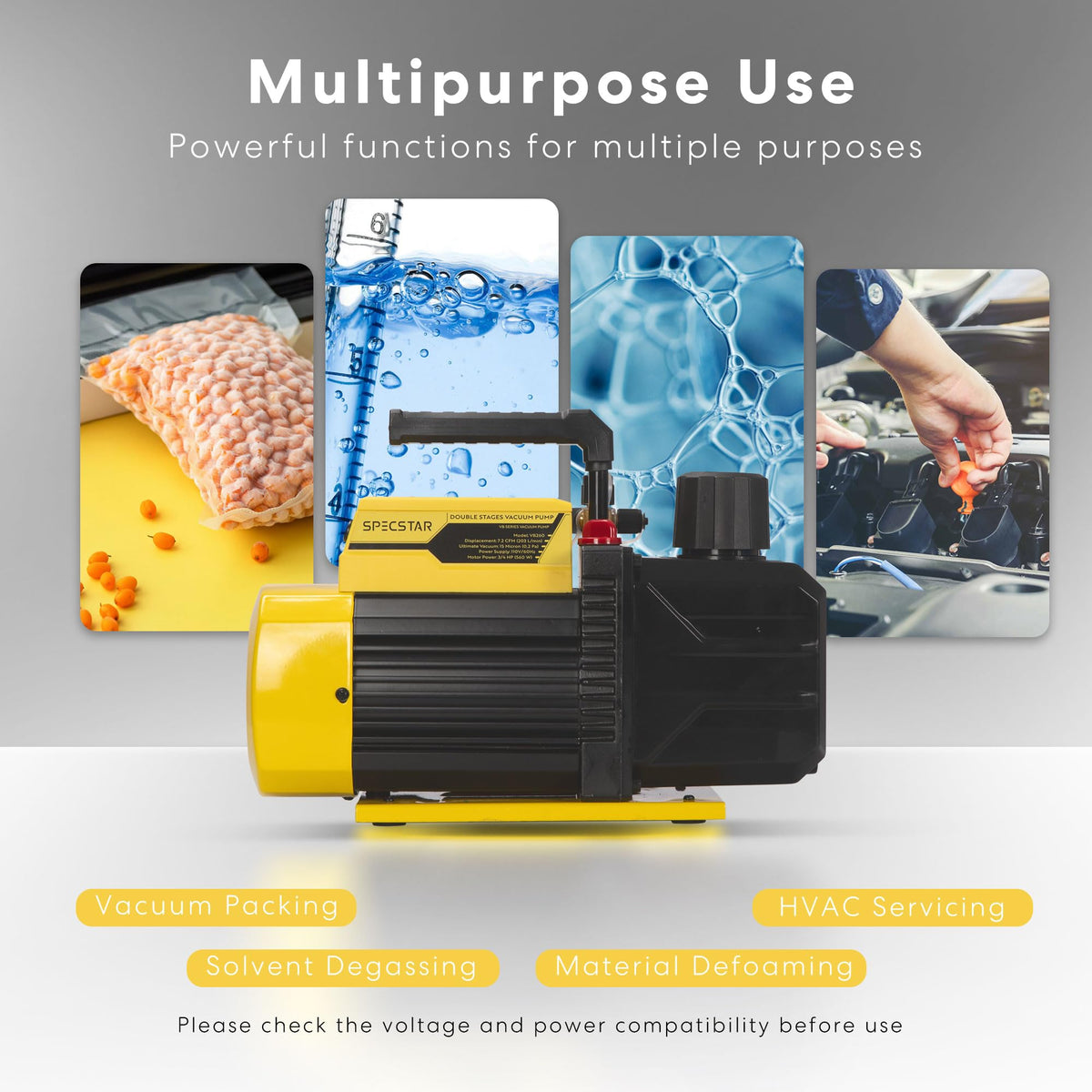 SPECSTAR included oil bottles and adapters for immediate job readiness