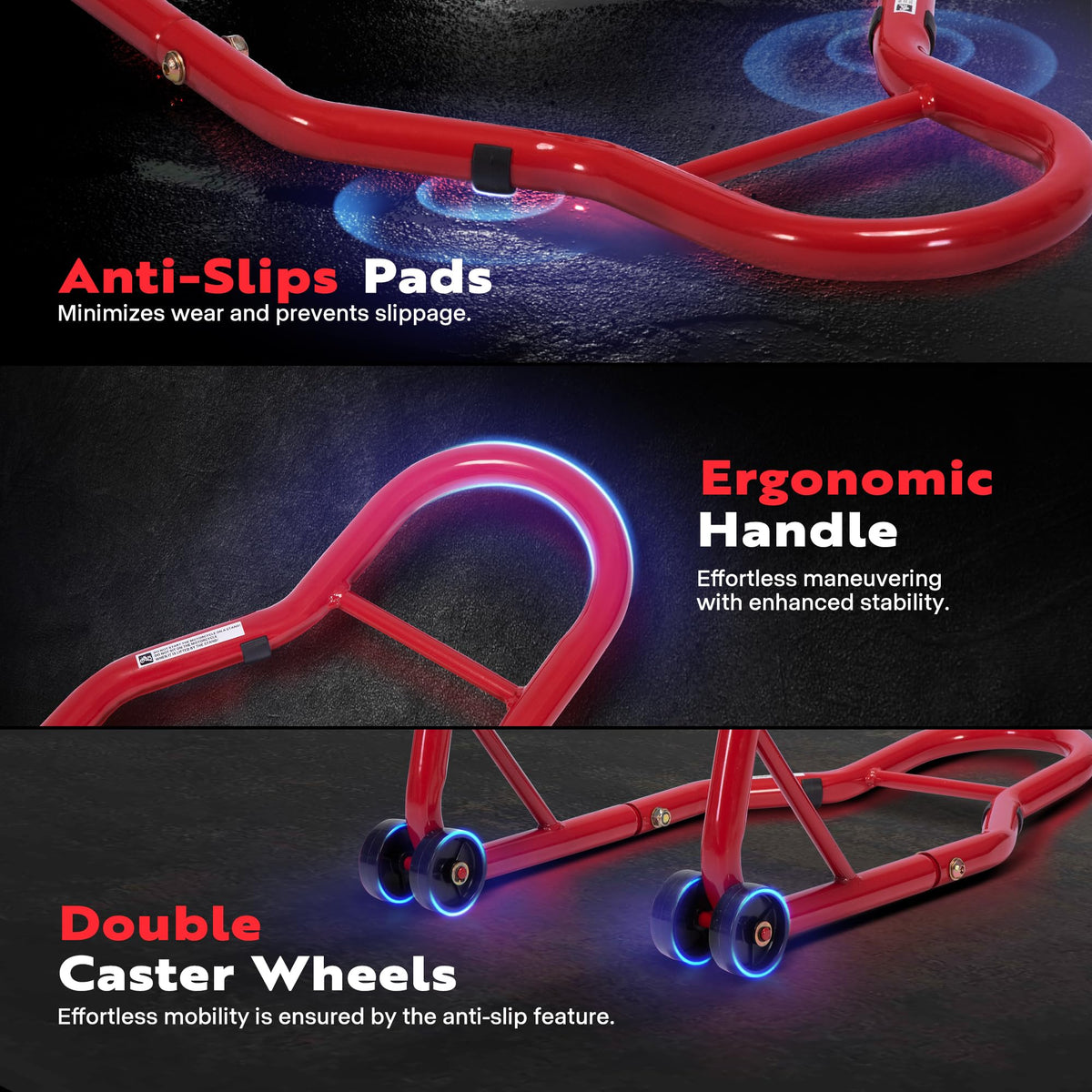 SPECSTAR caster wheels detail for easy maneuvering and precise positioning