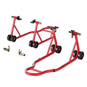 SPECSTAR front stand front view showing sturdy frame and quick lift benefit