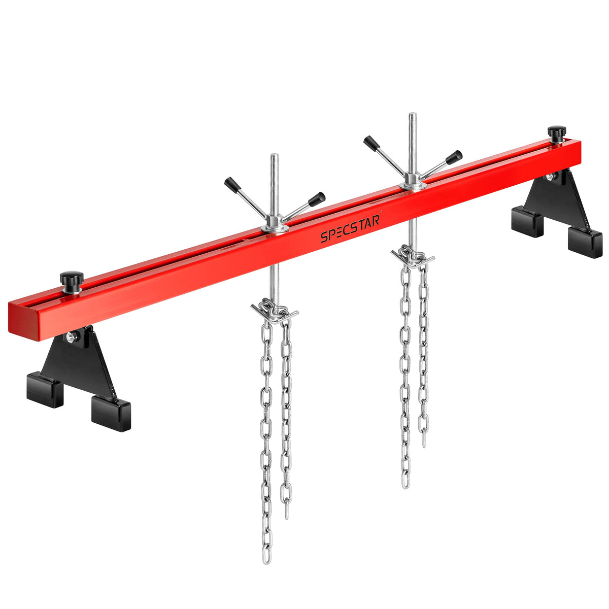 SPECSTAR front view of transverse hoist showing robust beam and load capacity benefit