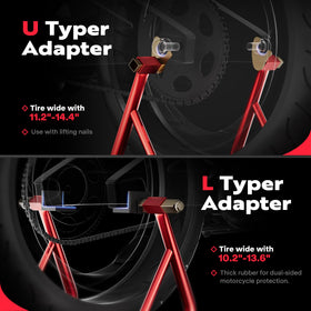 SPECSTAR adjustable U-shaped fork head demonstrating compatibility and secure hold