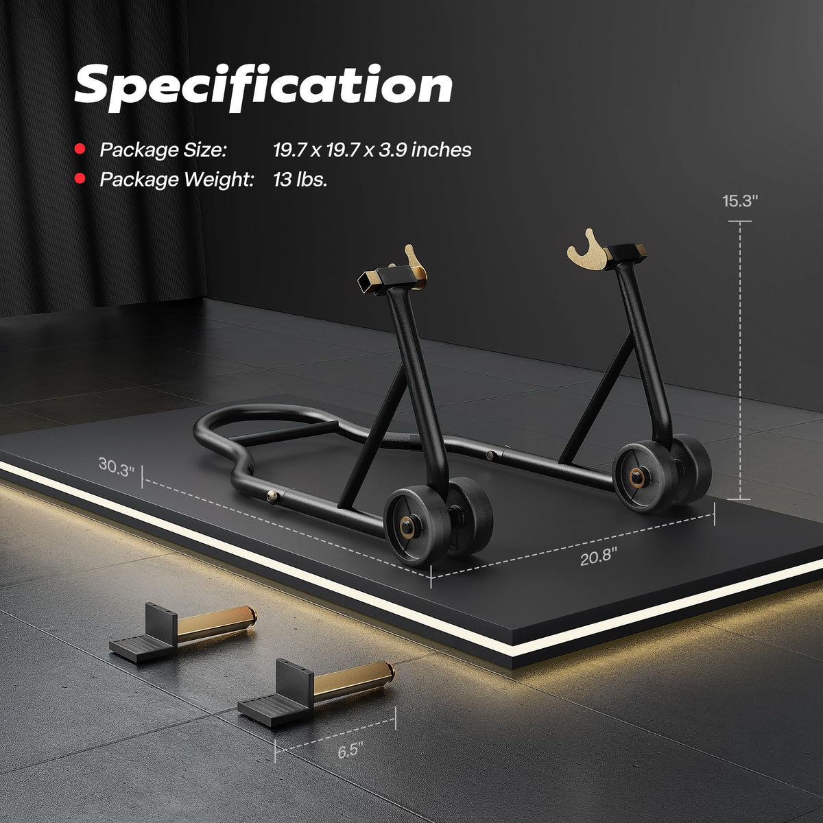SPECSTAR black powder-coated finish close-up resisting rust and wear