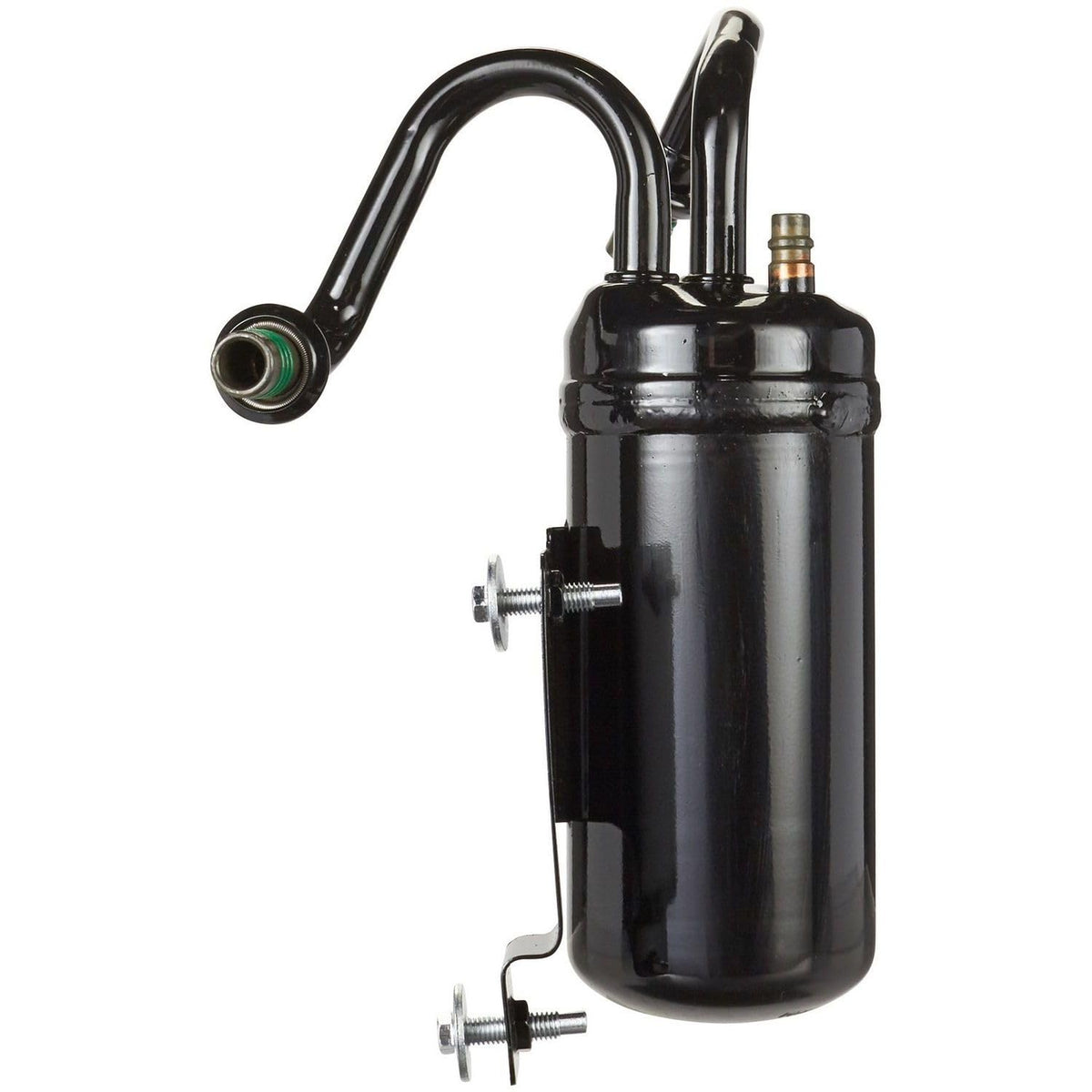 Spectra Premium accumulator front view showing fittings and OEM fit benefits