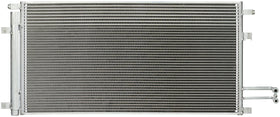 Spectra Premium condenser front view showing full core and fitment benefit