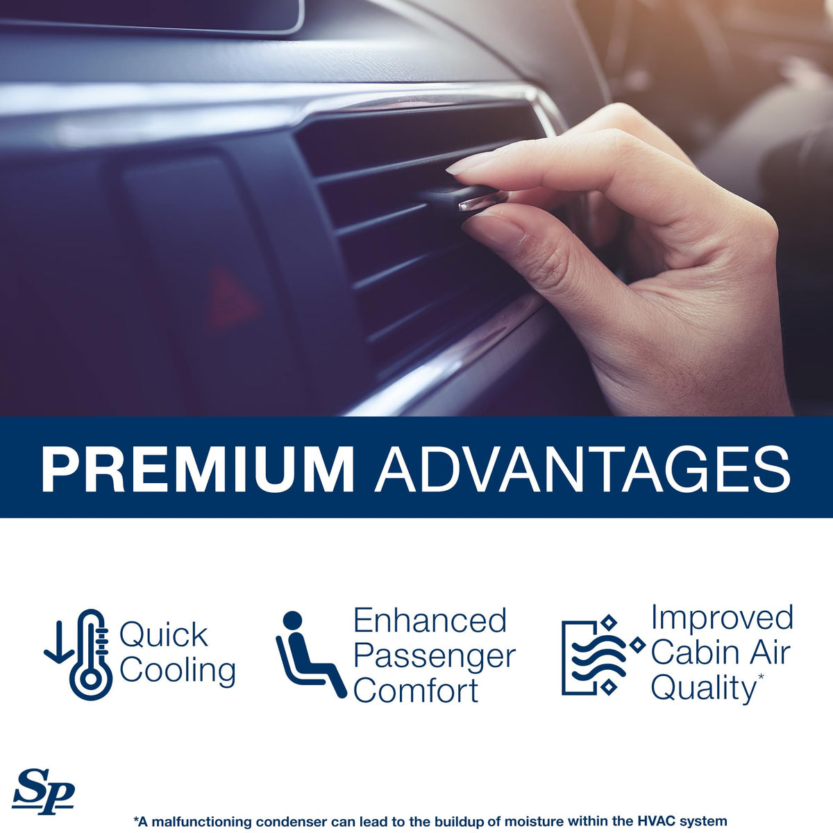 Spectra Premium installed in vehicle restoring cooling performance benefit