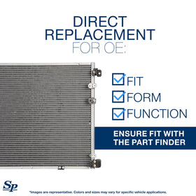Spectra Premium refrigerant ports matching OE connections for easy install