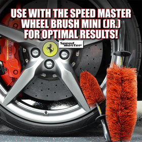 Speed Master placed in detailing setup demonstrating professional cleaning versatility