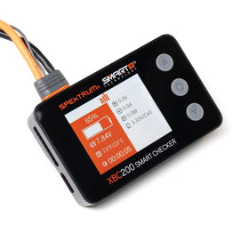 Spektrum XBC200 showing receiver voltage graph to detect drops over time