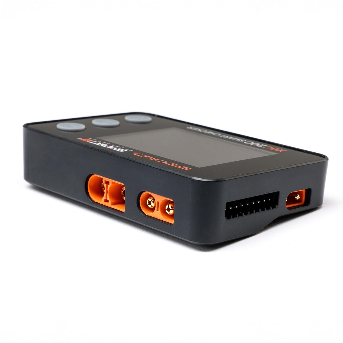 Spektrum XBC200 side controls and silicon buttons for reliable operation