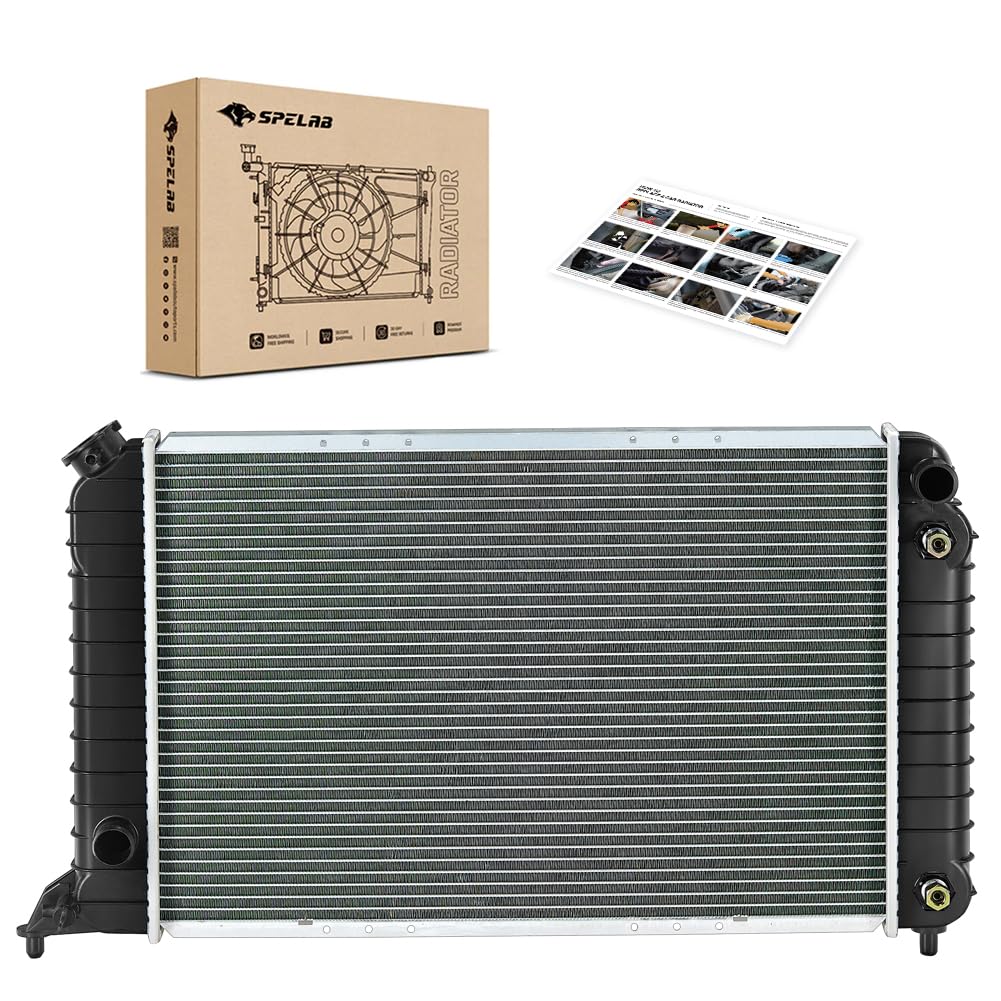 SPELAB radiator front view showing full profile and correct OEM fit