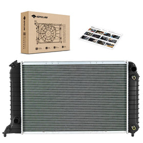 SPELAB radiator front view showing full profile and correct OEM fit