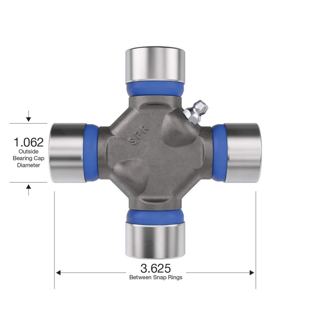 Spicer bearing cap close-up highlighting 1.062 inch diameter for precise fit