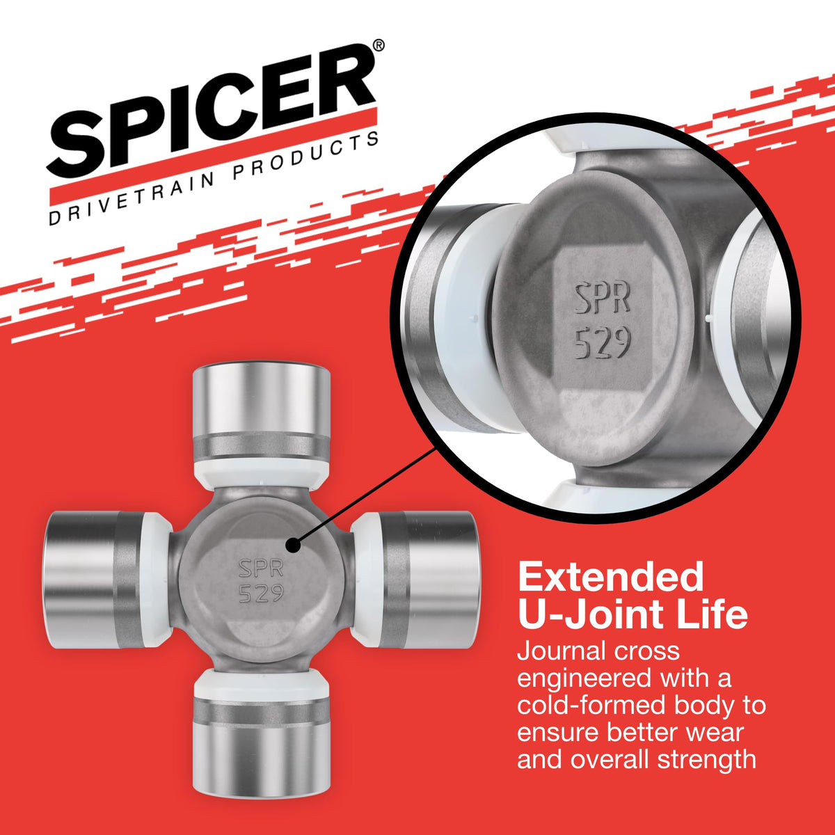Spicer bearing cap diameter measured on scale to show correct sizing