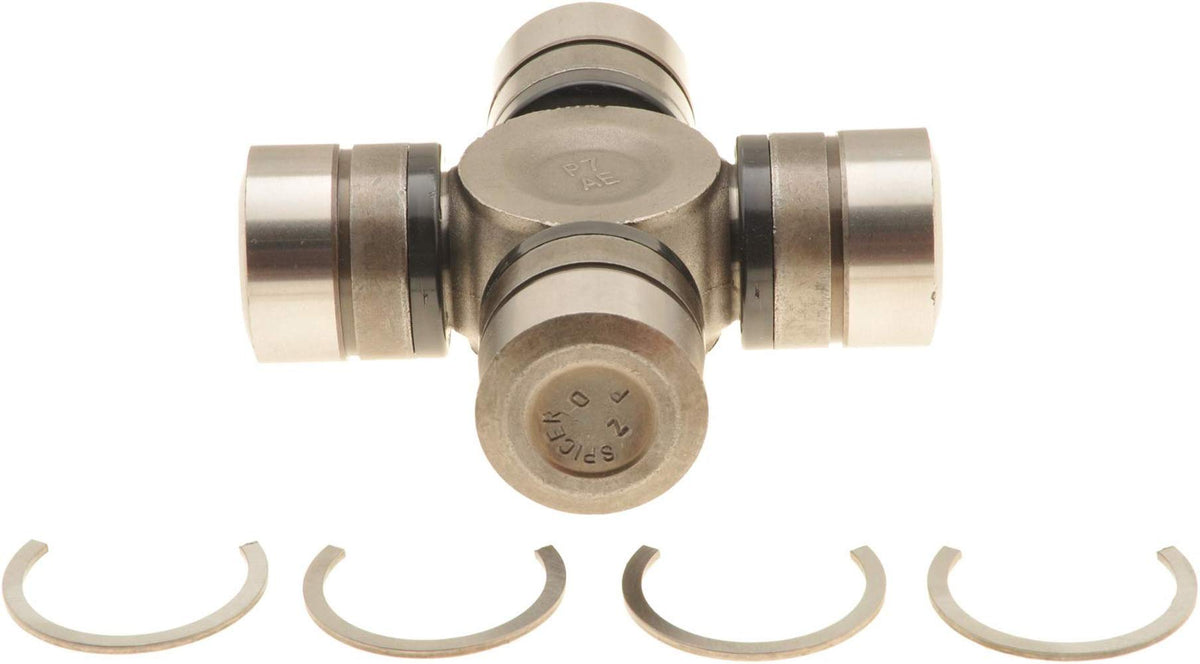 Spicer SPL55-3X front view showing snap ring details and durable finish for reliable replacement