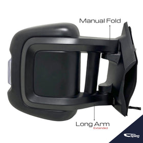 Spieg long arm mirror side profile highlighting extended visibility benefit