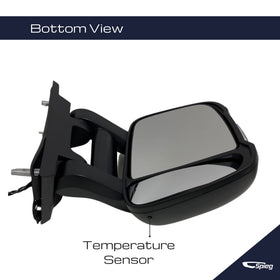 Spieg turn signal lens illuminated showing improved road signaling benefit