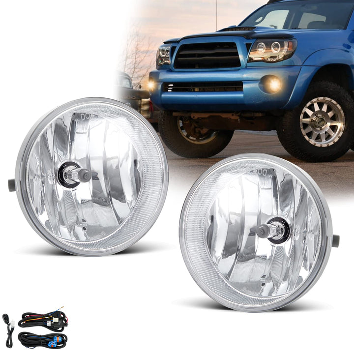 SPIEGEER front view of fog lights showing complete assembly and improved visibility