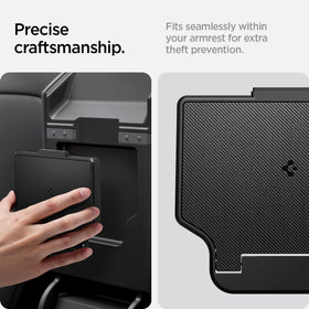 Spigen 3M adhesive mounting pad detail showing secure, non-invasive bond