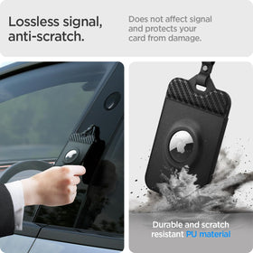 Spigen Air Fit with Tesla card inserted showing easy card access