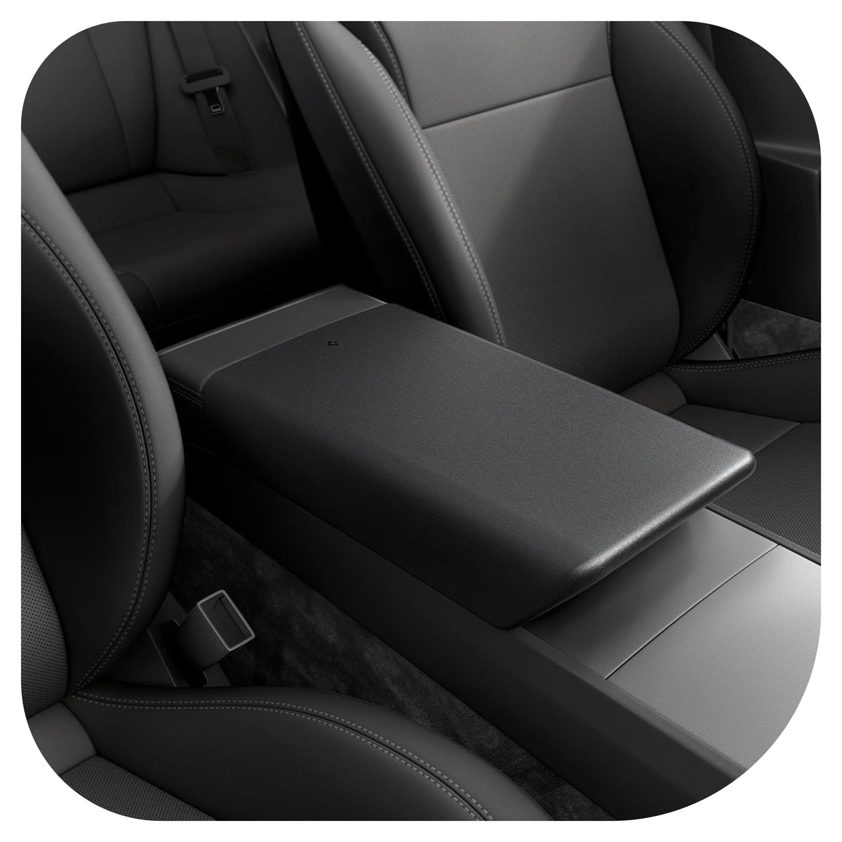Spigen armrest cover front view showing clean fit and protection benefit