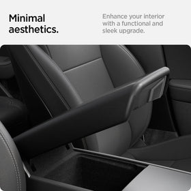 Spigen installed on Model Y Juniper demonstrating integrated OEM-like benefit