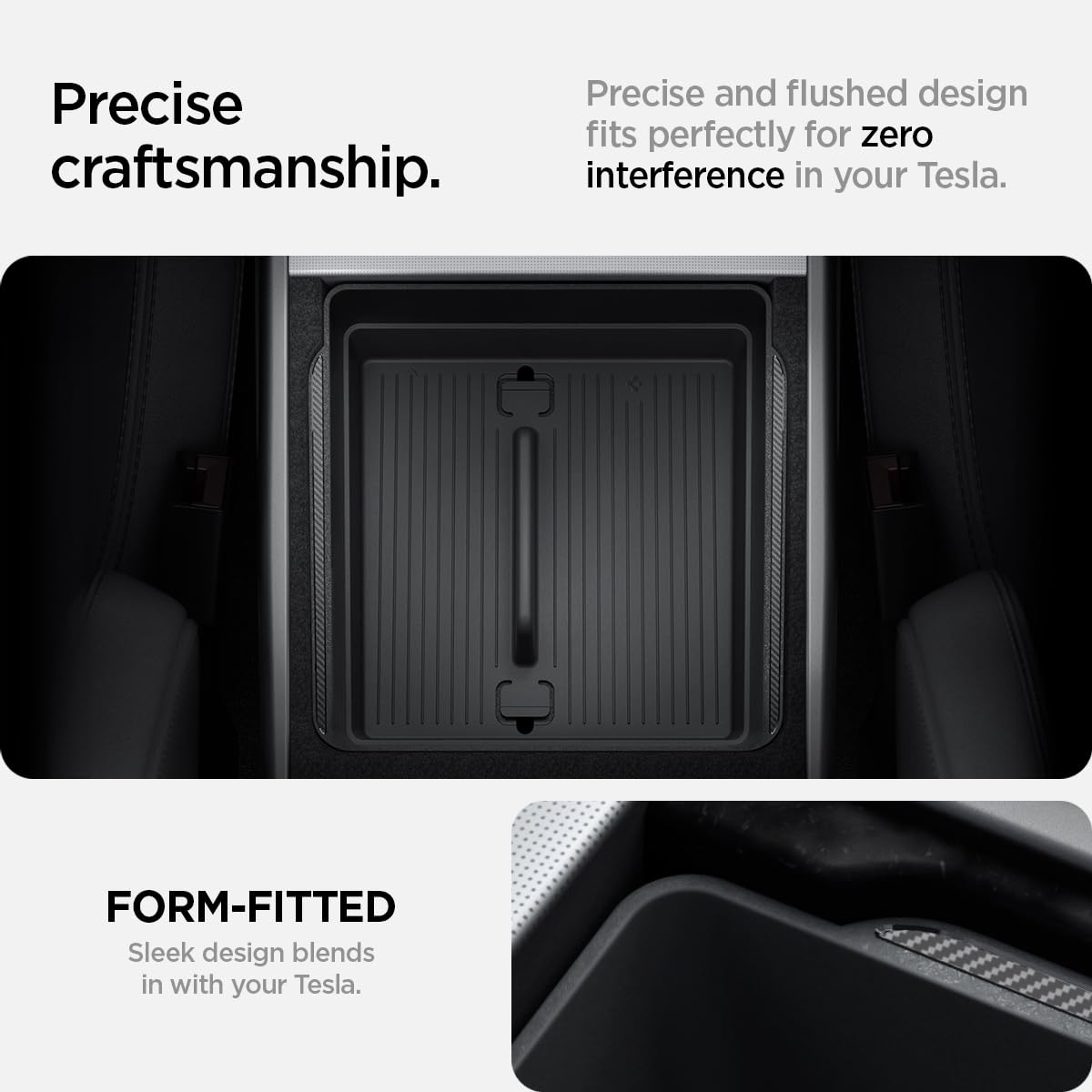 Spigen armrest organizer being rinsed to show easy washable maintenance