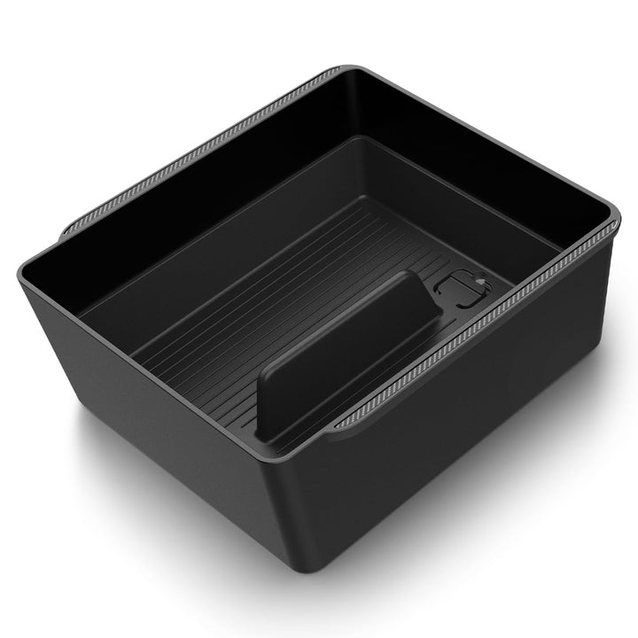 Spigen armrest organizer front view showing tidy storage and improved accessibility